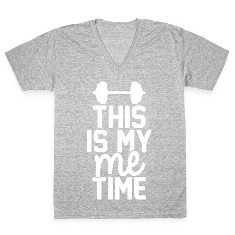 This Is My Me Time (White) V-Neck Tee Shirt