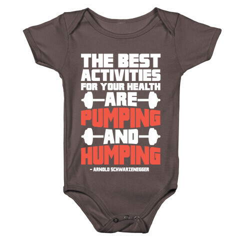 The Best Activities For Your Health Are Pumping And Humping Baby One-Piece