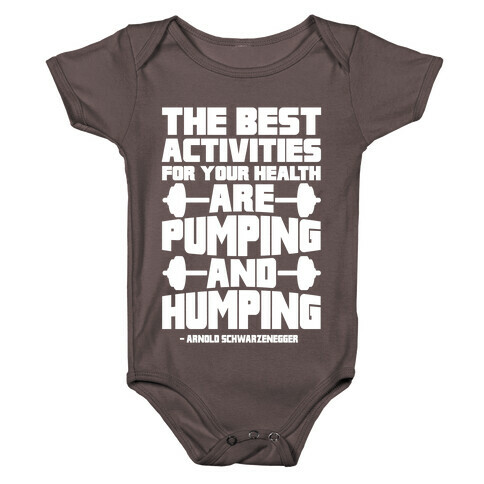 The Best Activities For Your Health Are Pumping And Humping Baby One-Piece