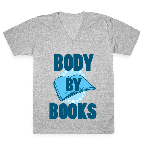 Body By Books V-Neck Tee Shirt