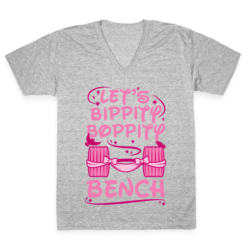 Let's Bippity Boppity Bench V-Neck Tee Shirt