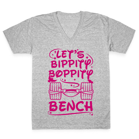 Let's Bippity Boppity Bench V-Neck Tee Shirt