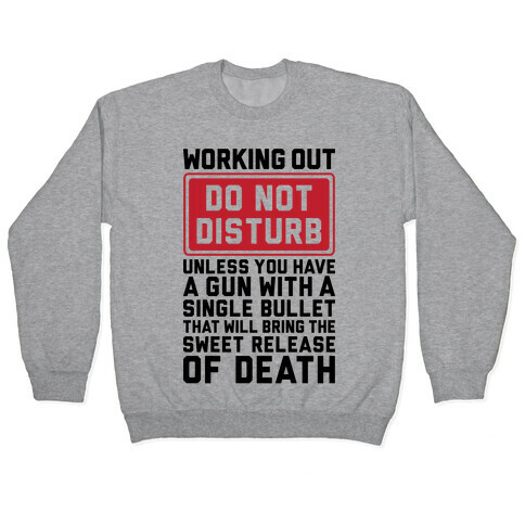 Working Out Do Not Disturb Pullover