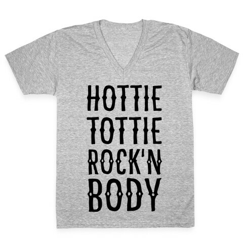 Hottie Tottie Rock'n Body V-Neck Tee Shirt