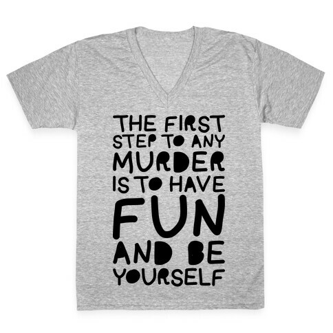 Murder Fun V-Neck Tee Shirt