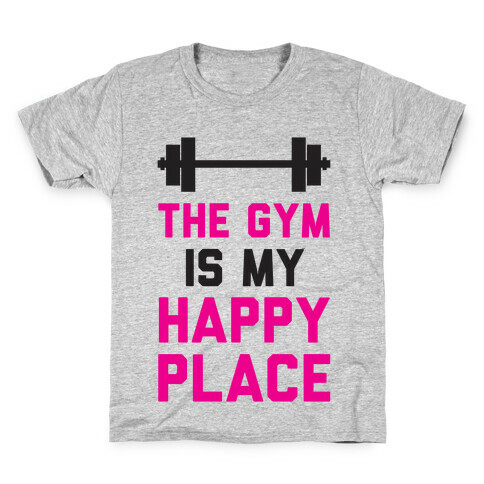 The Gym Is My Happy Place Kids T-Shirt