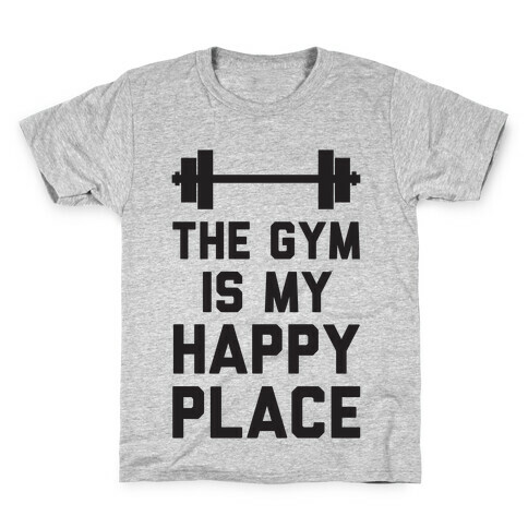 The Gym Is My Happy Place Kids T-Shirt