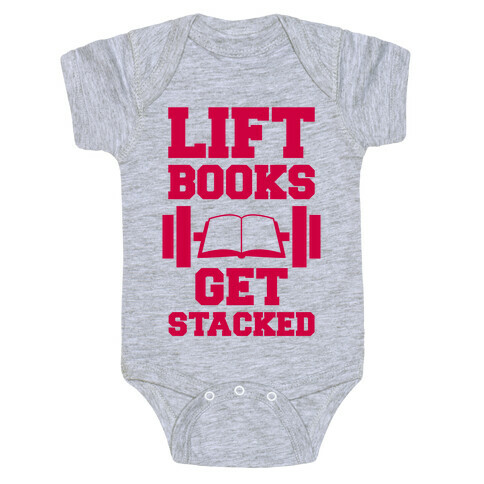 Lift Books, Get Stacked Baby One-Piece