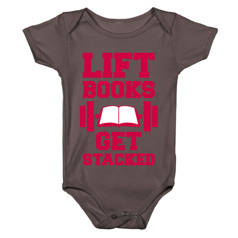 Lift Books, Get Stacked Baby One-Piece