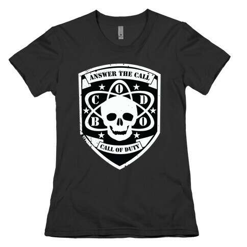 Answer The Call Of Duty Womens T-Shirt