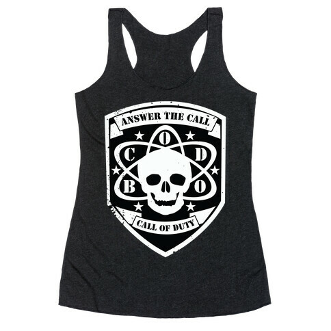 Answer The Call Of Duty Racerback Tank Top