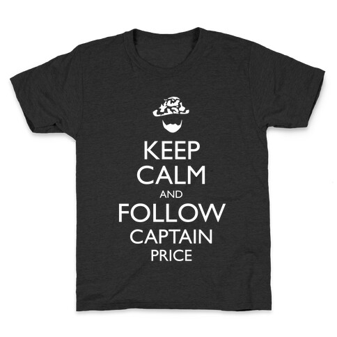 Keep Clam and Follow Captain Price Kids T-Shirt