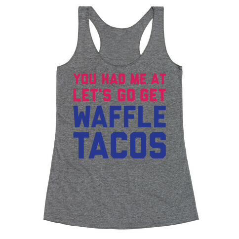 Waffle Tacos Racerback Tank Top