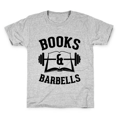 Books & Barbells Kids T-Shirt