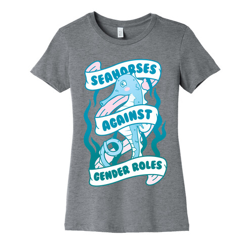Seahorses Against Gender Roles Womens T-Shirt