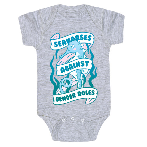 Seahorses Against Gender Roles Baby One-Piece