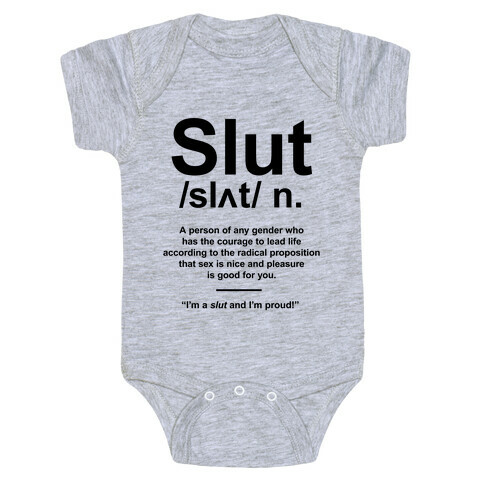 Slut Definition Baby One-Piece