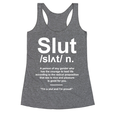 Slut Definition Racerback Tank Top