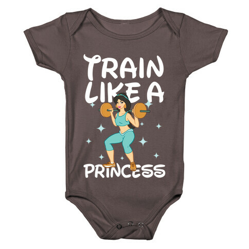 Train Like a Princess (light) Baby One-Piece