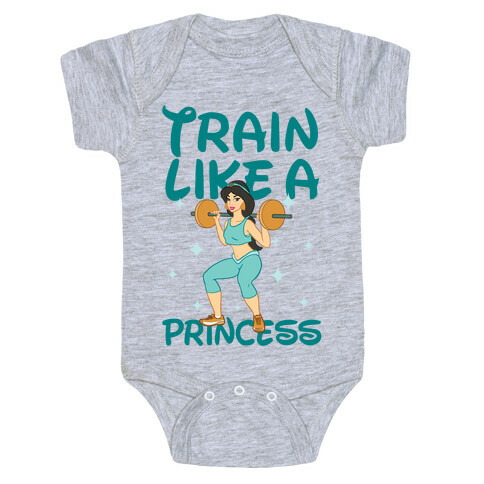 Train Like a Princess Baby One-Piece