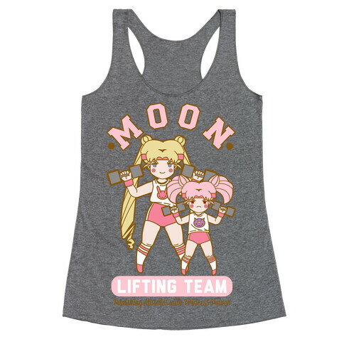 Moon Lifting Team Parody Racerback Tank Top