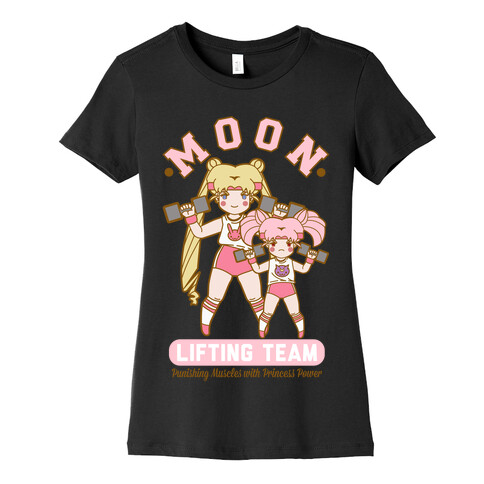 Moon Lifting Team Parody Womens T-Shirt