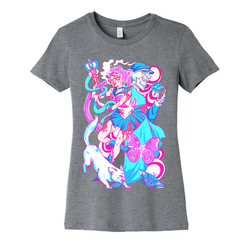 Rainbow Horror Senshi Parody Womens T-Shirt