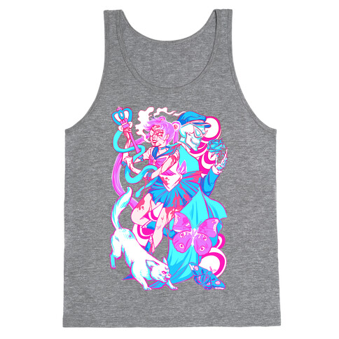 Rainbow Horror Senshi Parody Tank Top