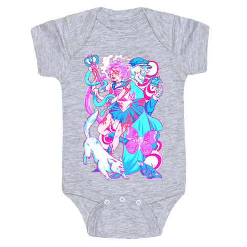 Rainbow Horror Senshi Parody Baby One-Piece