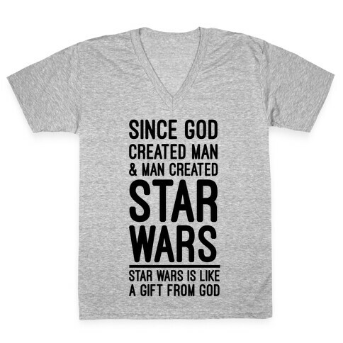 Star Wars is Gift From God V-Neck Tee Shirt