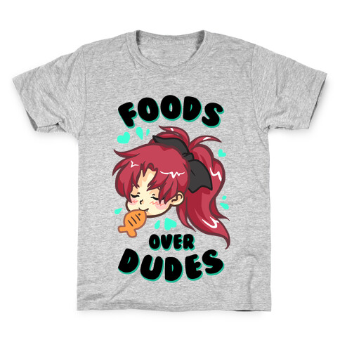 Foods Over Dudes Parody Kids T-Shirt