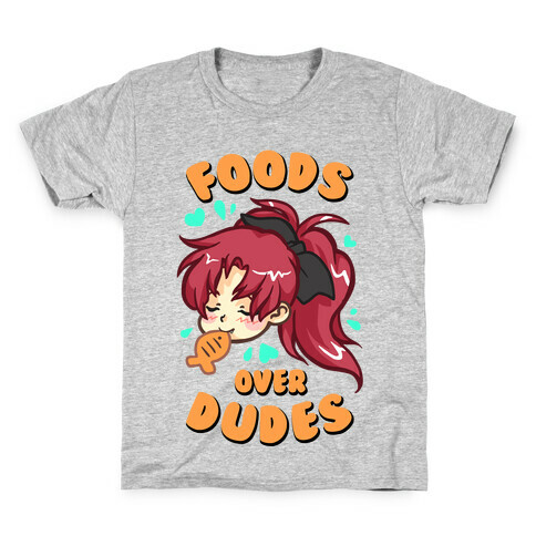 Foods Over Dudes Parody Kids T-Shirt