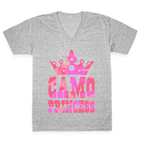 Camo Princess V-Neck Tee Shirt