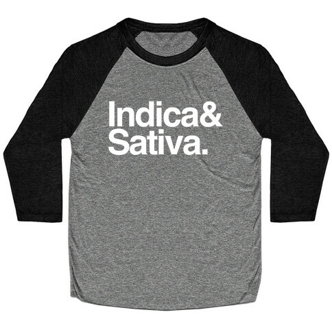 Indica and Sativa Baseball Tee