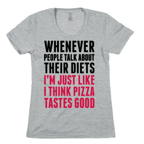 Pizza Diet Womens T-Shirt