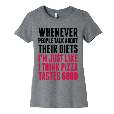 Pizza Diet Womens T-Shirt