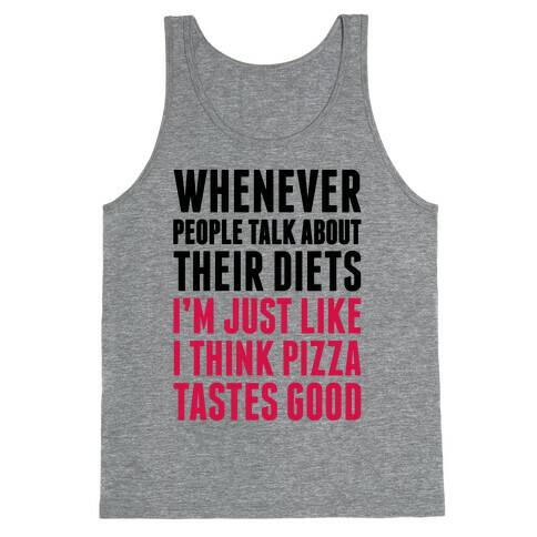 Pizza Diet Tank Top