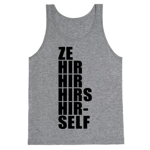 Gender Pronoun Guide Tank Top