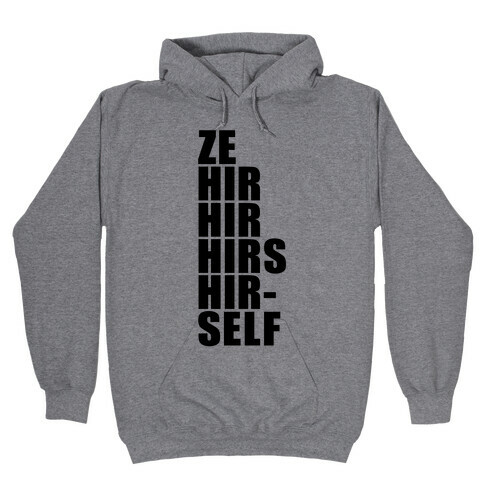 Gender Pronoun Guide Hooded Sweatshirt