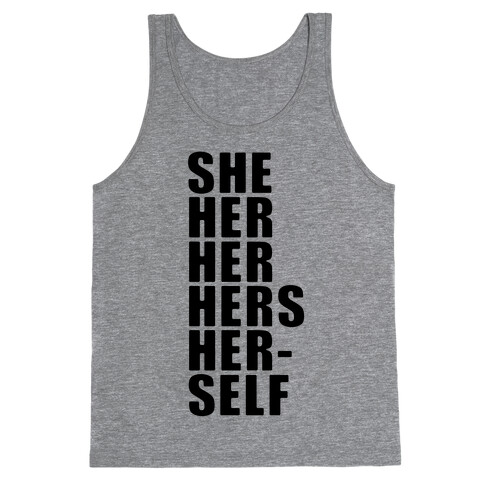 Gender Pronoun Guide Tank Top