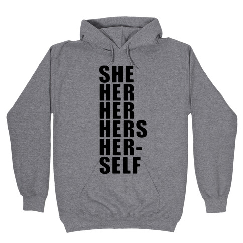 Gender Pronoun Guide Hooded Sweatshirt