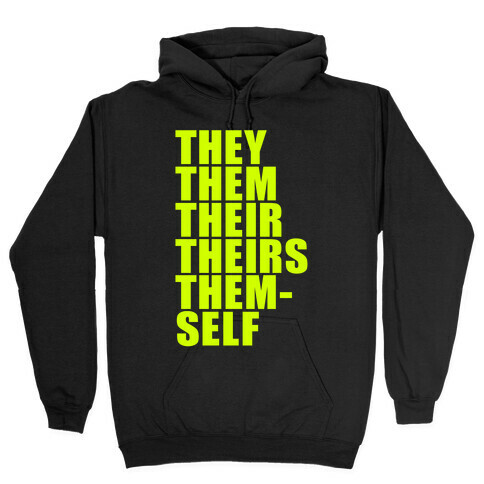 Gender Pronoun Guide Hooded Sweatshirt