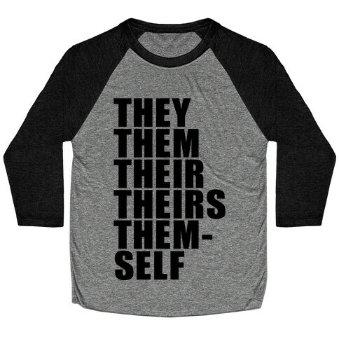 Gender Pronoun Guide Baseball Tee