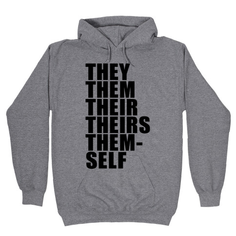 Gender Pronoun Guide Hooded Sweatshirt