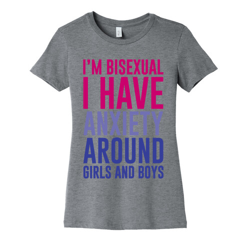 Bisexual Anxiety Womens T-Shirt