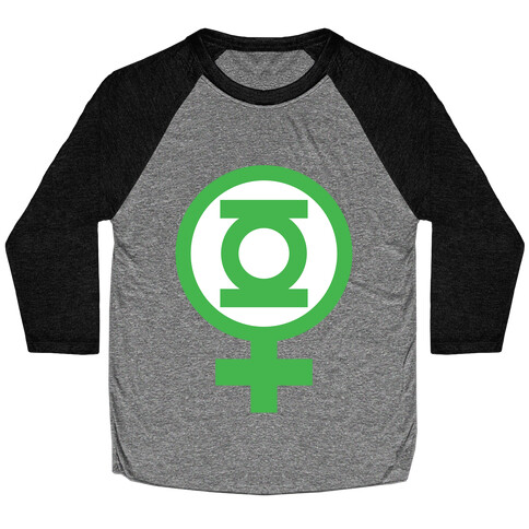 Green Lantern Feminist Baseball Tee