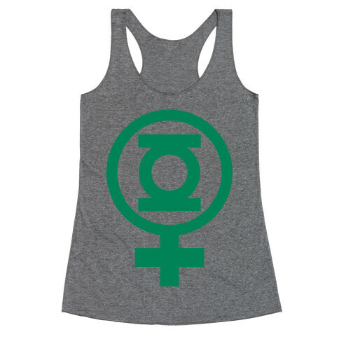 Green Lantern Feminist Racerback Tank Top
