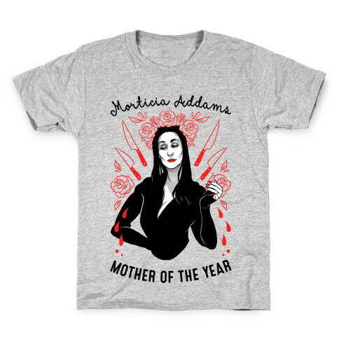 Morticia Addams Mother of the Year Kids T-Shirt