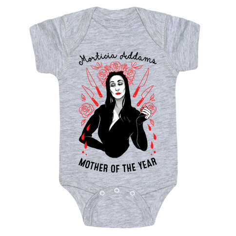 Morticia Addams Mother of the Year Baby One-Piece