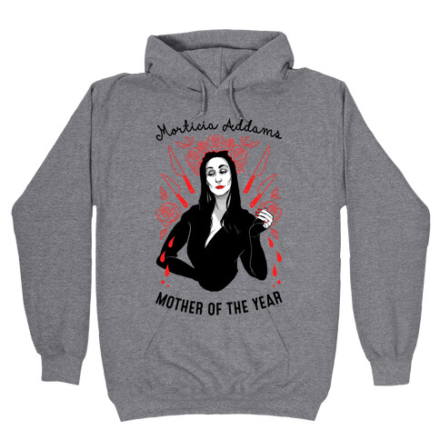 Morticia Addams Mother of the Year Hooded Sweatshirt